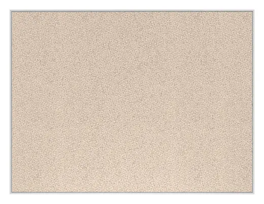 Border Bulletin Board w/ White Frame, Horizontal - 60W x 36H