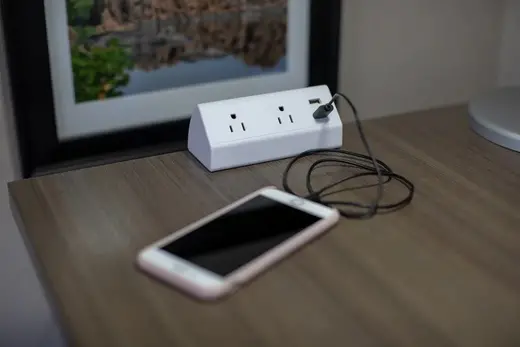 Clamp-On Desktop Power & USB Charger