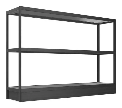 Control Shelving Unit w/ Wood Frame and Wood Veneer Shelves - 72W x 18D x 50H