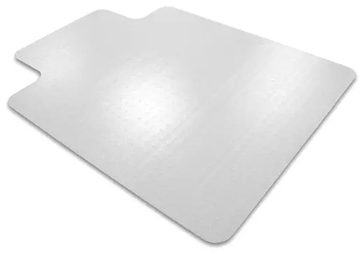 Ultimat Polycarbonate Lipped Chair Mat for Carpets Over 1/2 - 48 x 53 x .11