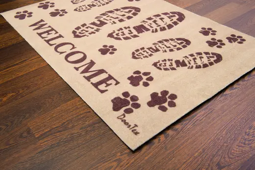 Doortex Welcome Shoes Design Door Mat - 24 x 39 x .2