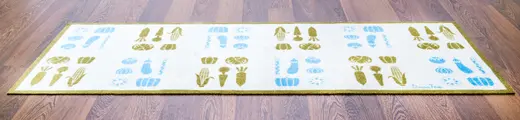 Doortex Vegetable Design Long Kitchen Runner - 20 x 55 x .2