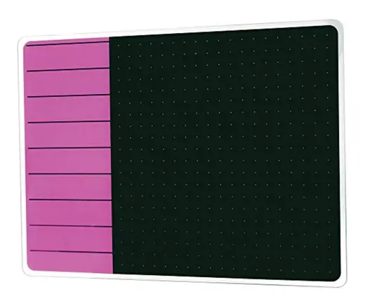 Viztex Glacier Plan & Grid Glass Dry Erase Board - 17 x 23 x .2