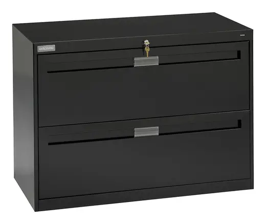 Two-Drawer Lateral File with Fixed Drawer Fronts - 36W x 18D x 28H