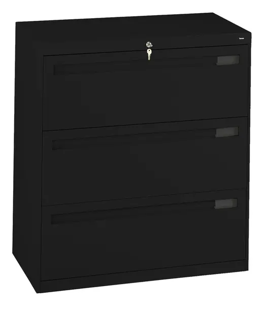 Three-Drawer Lateral File with Fixed Drawer Fronts - 36W x 18D x 40H