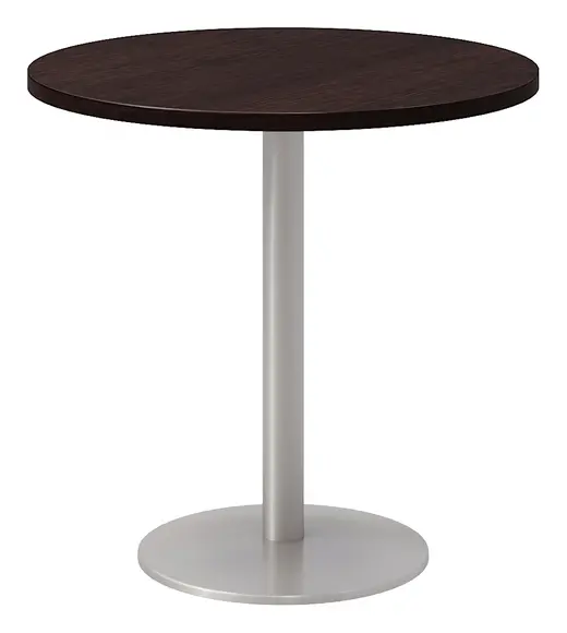 Proof Round TFL Top Table, Silver Base - 30 x 30 x 30