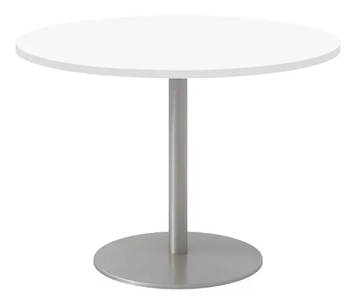 Proof Round TFL Top Table, Silver Base - 42 x 42 x 30