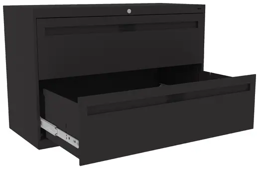 Two-Drawer Lateral File with Fixed Drawer Fronts - 42W x 18D x 28H