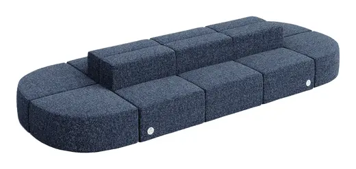 Conversa Sectional Seating with Outlets - 180 x 72 x 36