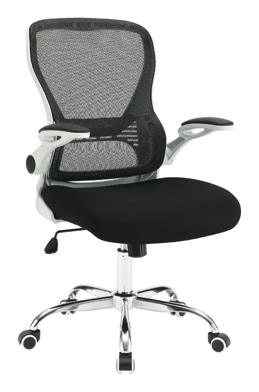Mesh Back Manager's Chair with White Frame - 25.75 x 26 x 39.6