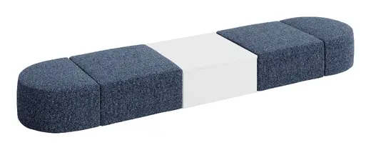 Conversa Sectional Seating with Table - 156 x 36 x 17