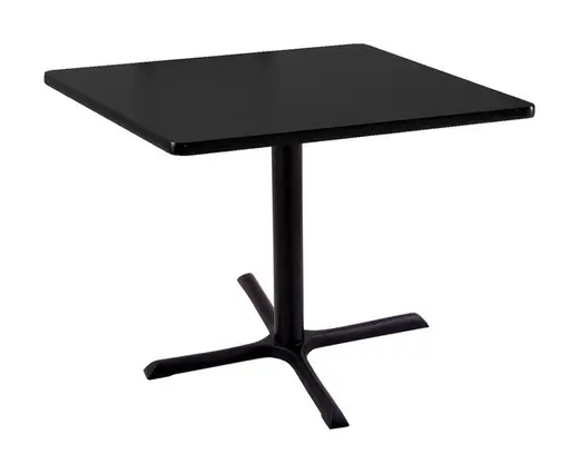 30 211 Black Table with 30 x 30 Square Top