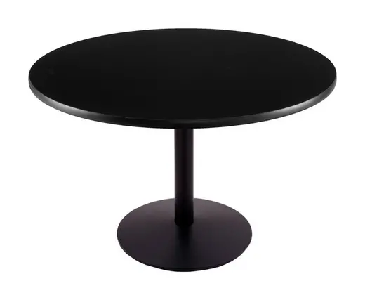 30 214 Black Table with 36 Diameter Top