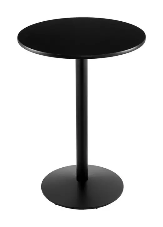 36 214 Black Table with 24 Diameter Top