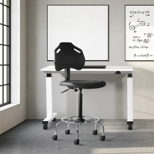 Armless Drafting Chair - 26.75W x 23.5D x 40.25/56.6H
