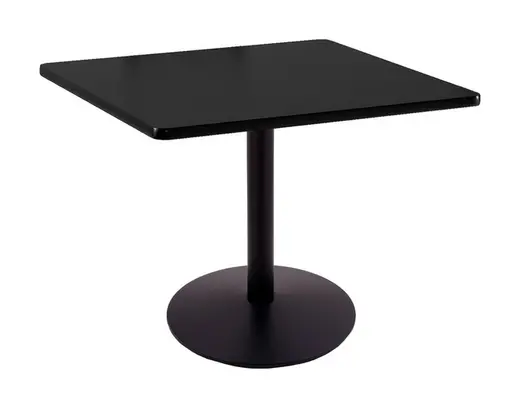 30 214 Black Table with 30 x 30 Square Top