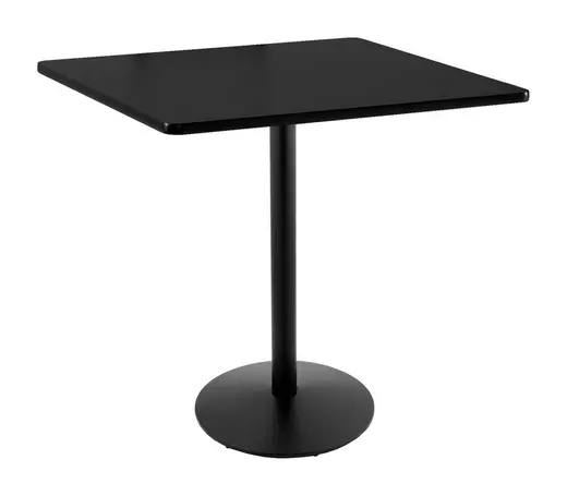 36 214 Black Table with 36 x 36 Square Top