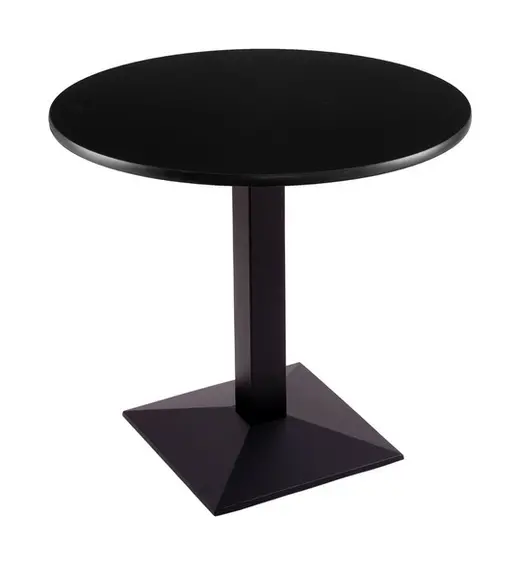 30 217 Black Table with 30 Diameter Top