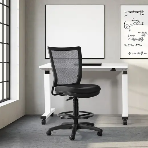 Drafting Chair w/ Black Coal Freeflex Seat, 10 Cylinder Travel - 28.563W x 25.75D x 43.25H