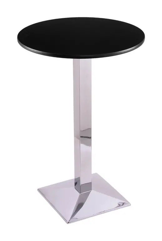 36 217 Chrome Table with 24 Diameter Top
