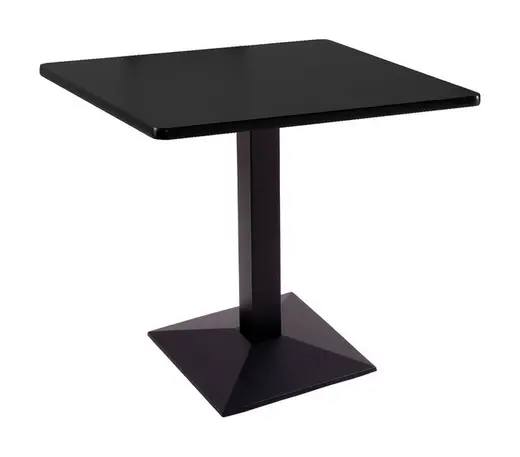 30 217 Black Table with 30 x 30 Square Top