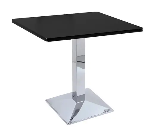 30 217 Chrome Table with 30 x 30 Square Top