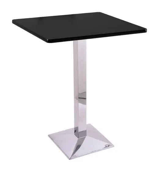 42 217 Chrome Table with 30 x 30 Square Top