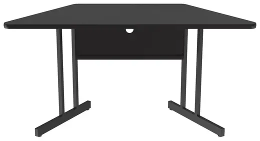 Desk Height Deluxe High-Pressure Top, Trapezoid, Computer/Student Desk - 30 x 60 x 29