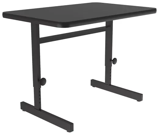 Adjustable Height Commercial Laminate Top Computer/Student Desks - 48 x 24 x 21/29