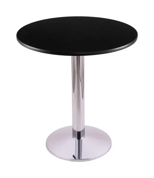 30 214 Chrome/Stainless Table with 24 Diameter Top