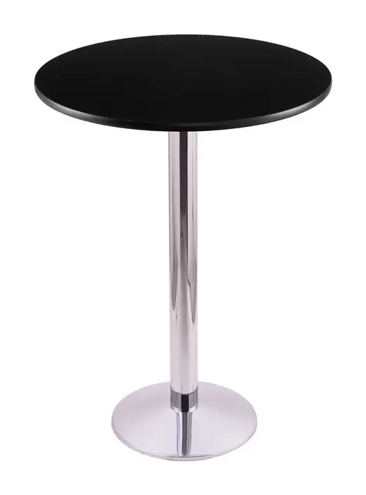 36 214 Chrome/Stainless Table with 30 Diameter Top