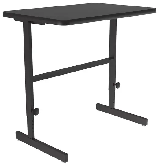 Deluxe High-Pressure Laminate Top Adjustable Standing  Height Work Station - 36 x 24 x 34/42