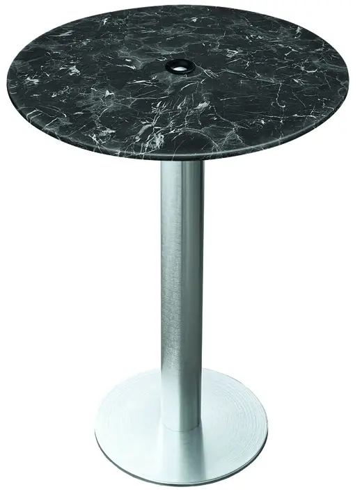 42 Tall OD219 Indoor/Outdoor All-Season Table with 32 Diameter Top with Umbrella Hole