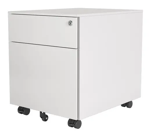 Standard Mobile Pedestal Drawers - White