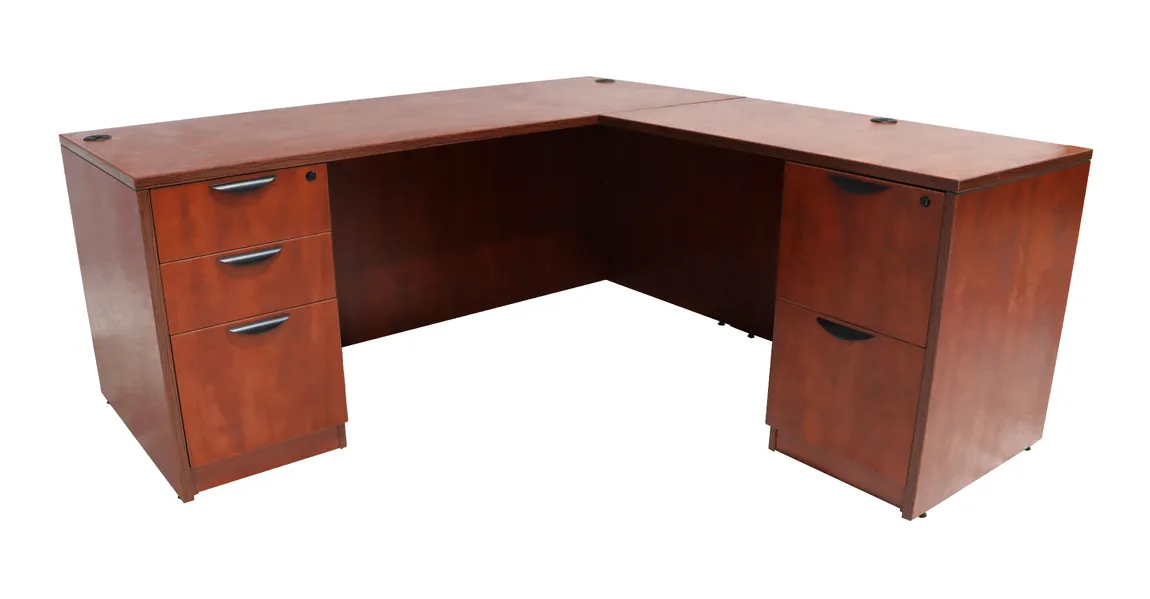L Shaped Desk with Drawers
