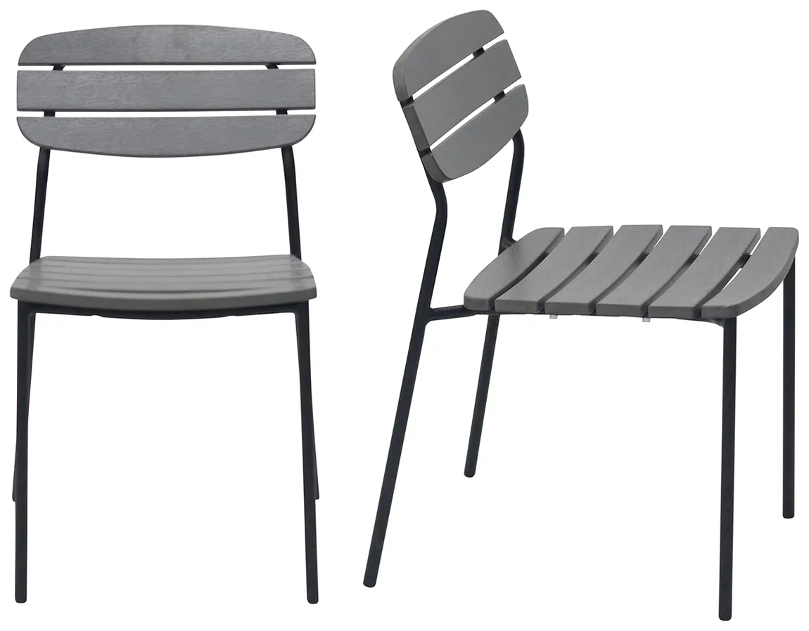 small modern industrial patio chair set of 2 2