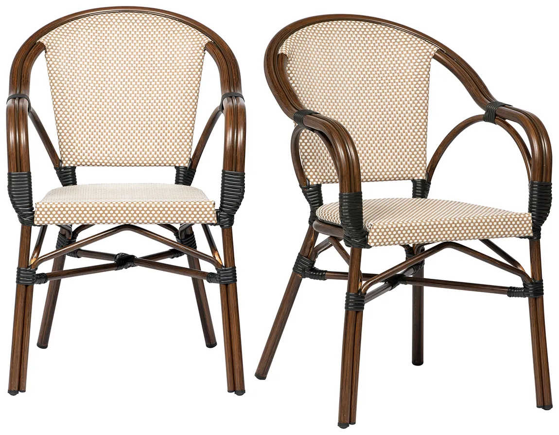 European Outdoor Bistro Chair - Set of 2