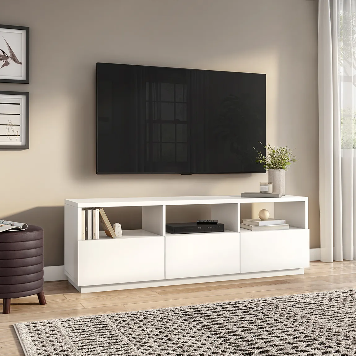 White TV Stand