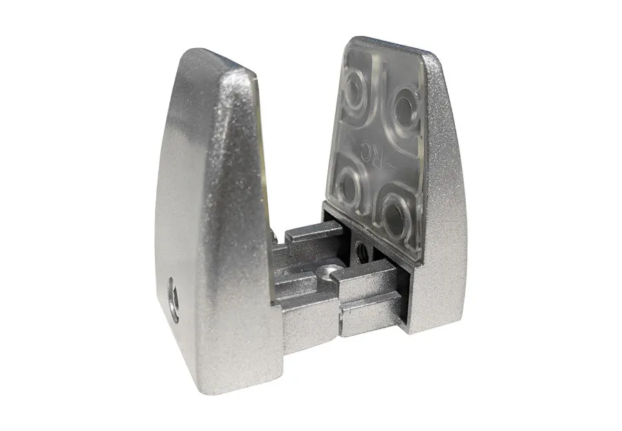 Silver OFI Desktop Mount Bracket for Plexiglass & Acrylic Panels