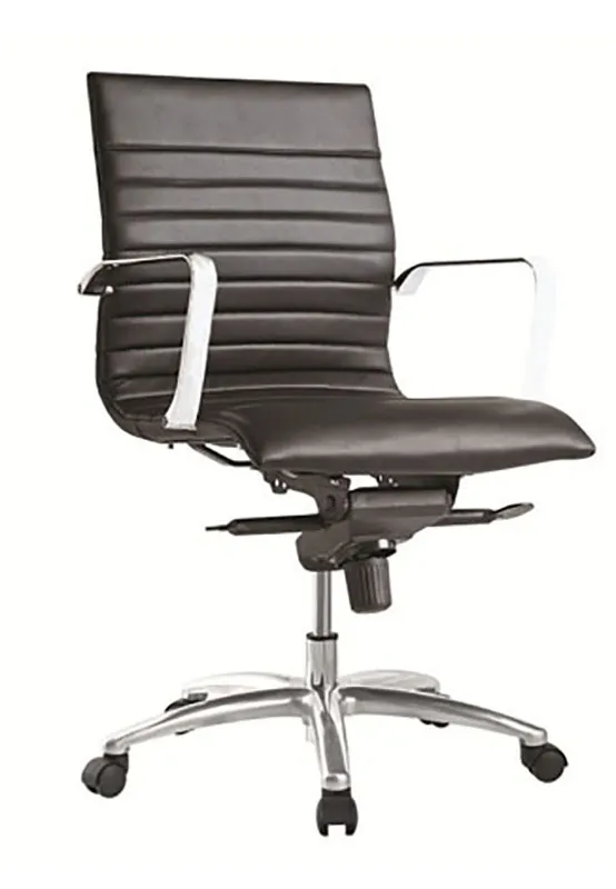 Leather Mid-Back Conference Room Chair