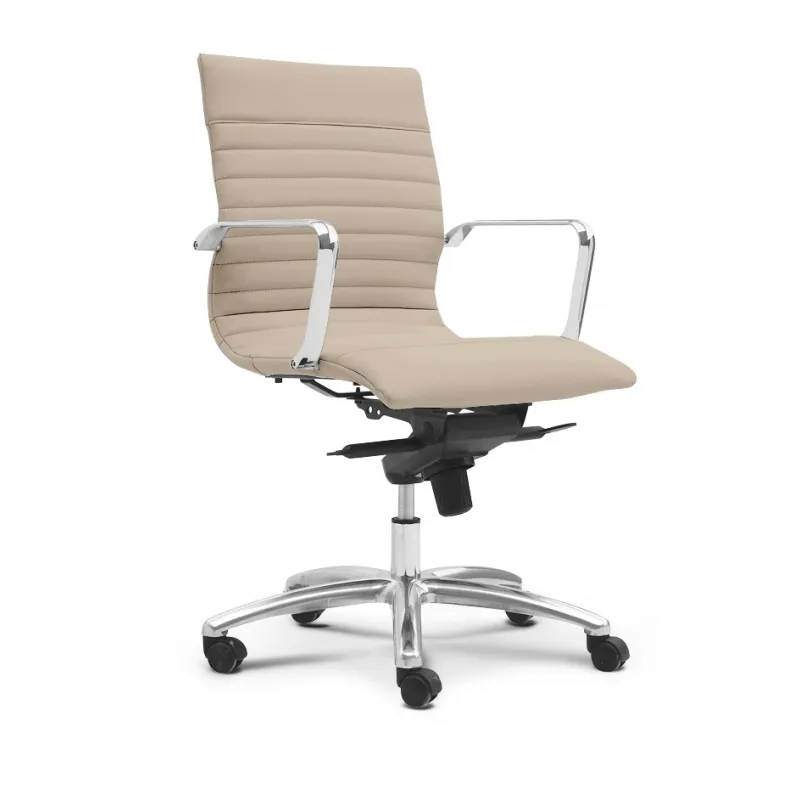 Leather Mid-Back Conference Room Chair