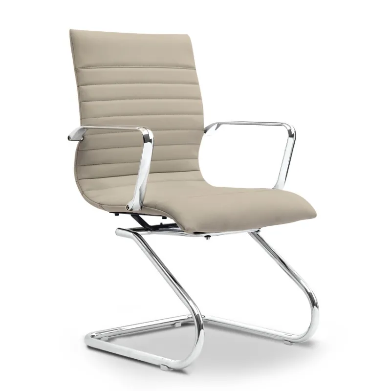 Leather Guest Chair with Arms