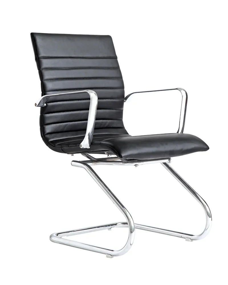 Leather Guest Chair with Arms