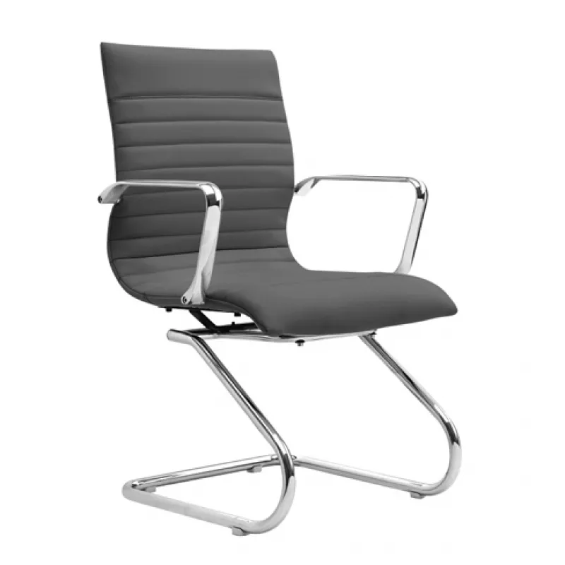 Leather Guest Chair with Arms
