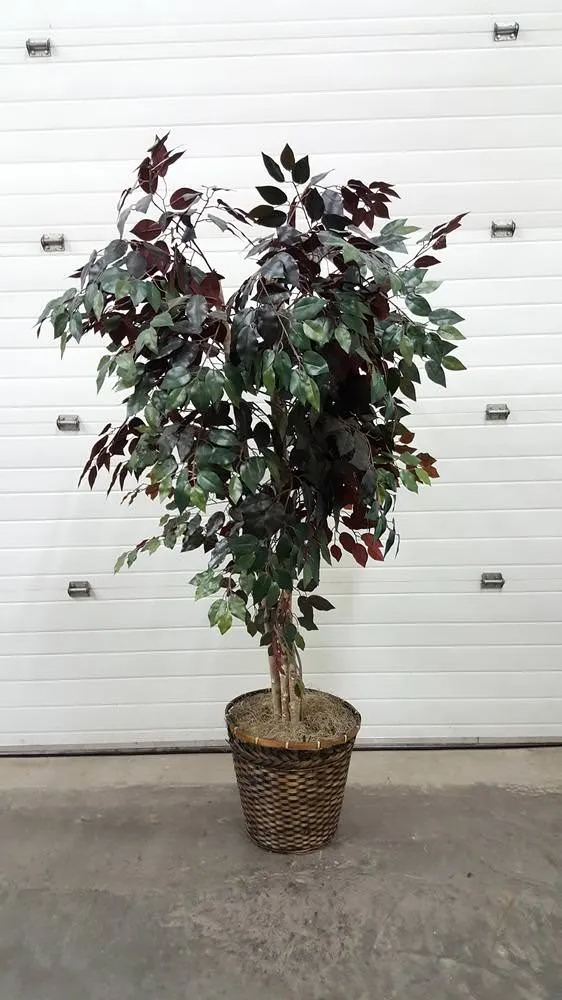 Beautiful Red 6FT Tall Artificial Fake Plant Tree