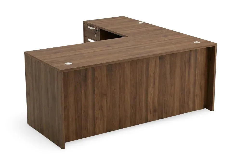 small l shaped desk with drawers 4