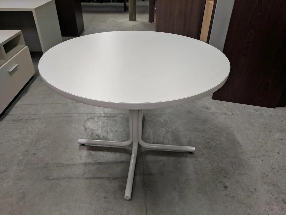 42 Round Putty Laminate Table