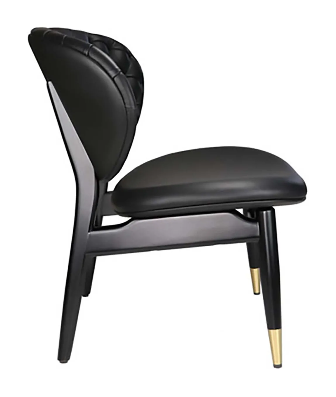 Mid-Century Modern Leather Accent Chair