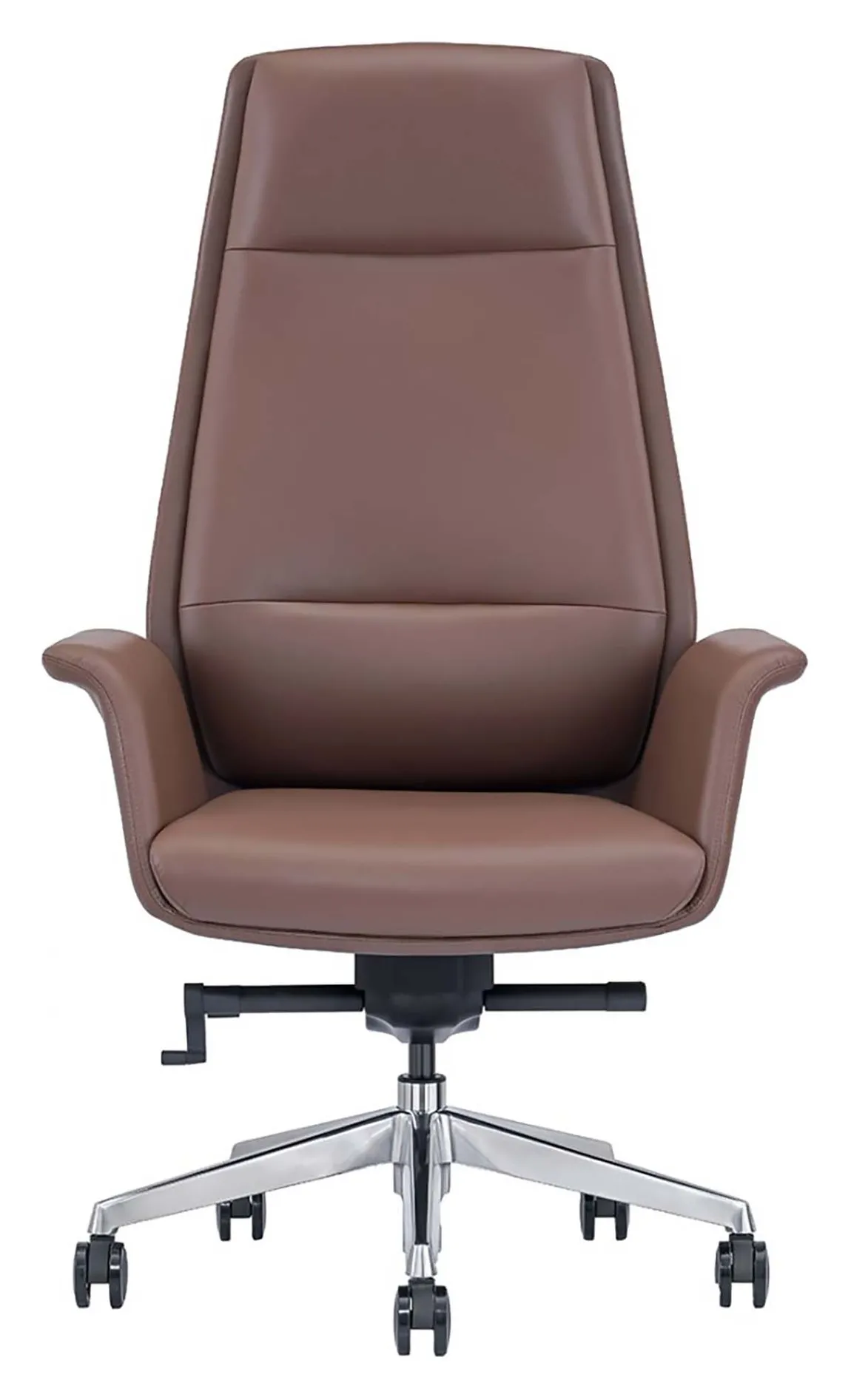 Flared Leather Highback Office Chair