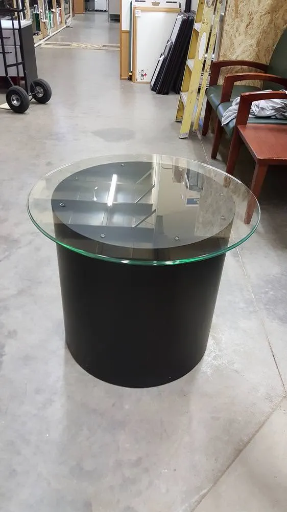 Glass Coffee Table Side Table for Waiting Room